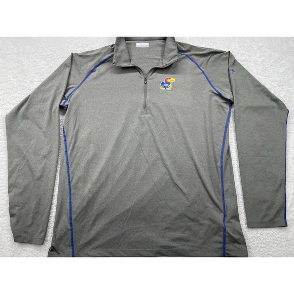 Columbia Other - Columbia Golf Kansas Jayhawks 1/4 Zip Pullover Gray Men's Large College